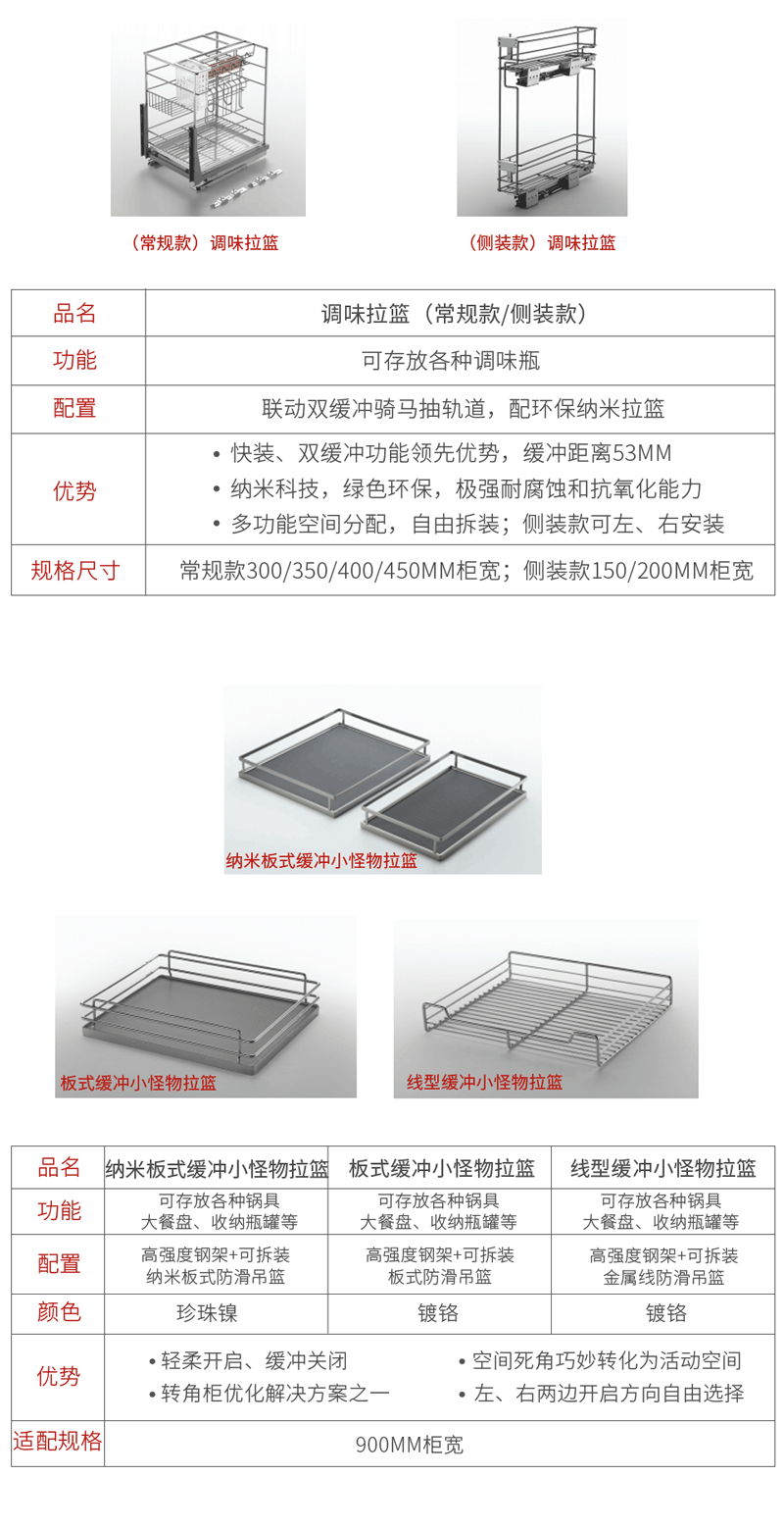 J9集团厨房拉篮