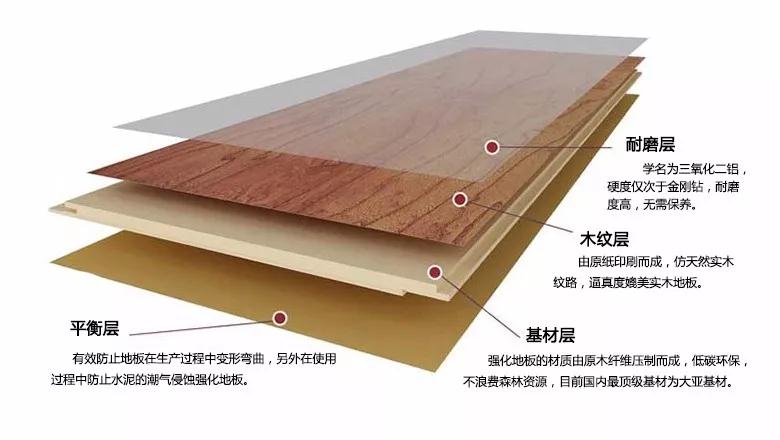 J9集团强化地板刨面图
